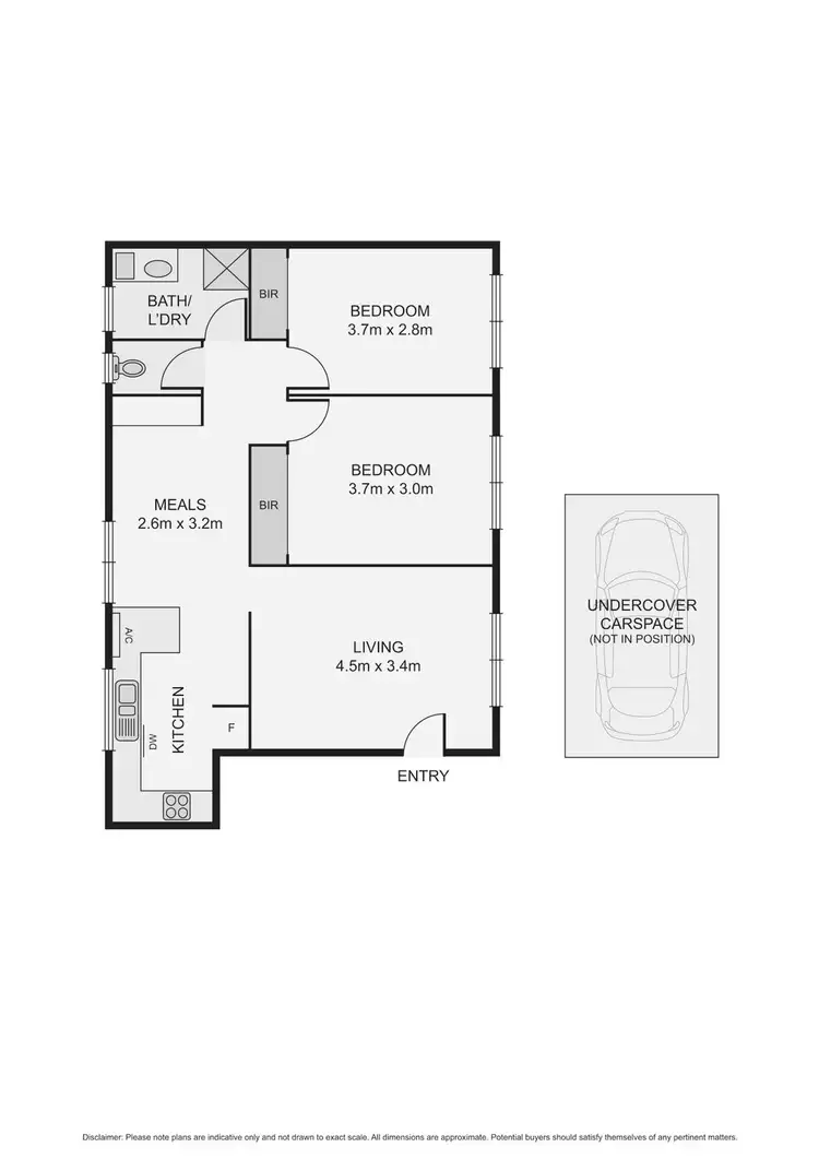 Floorplan of Homely flat listing, 10/57-59 Dover Street, Flemington VIC 3031