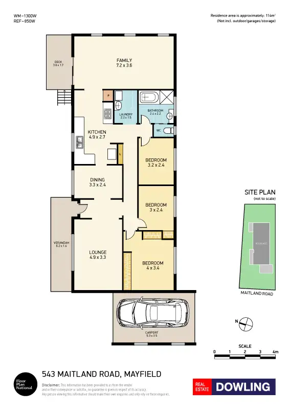 Floorplan of Homely house listing, 543 Maitland Road, Mayfield NSW 2304