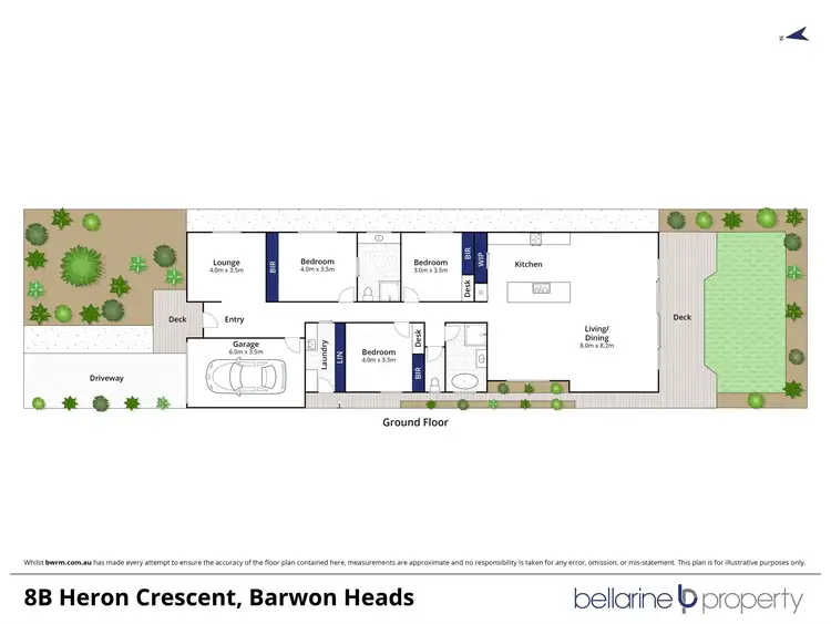 Floorplan of Homely house listing, 8b Heron Crescent, Barwon Heads VIC 3227