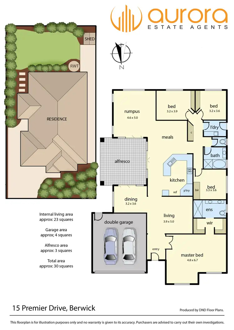 Floorplan of Homely house listing, 15 Premier Drive, Berwick VIC 3806