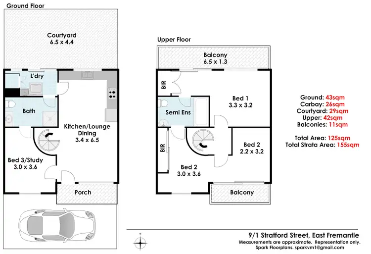 Floorplan of Homely house listing, 9/1 Stratford Street, East Fremantle WA 6158