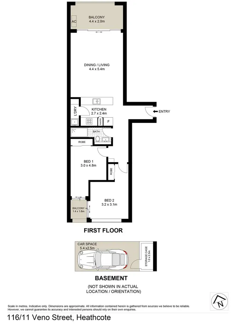 Floorplan of Homely unit listing, 116/11 Veno Street, Heathcote NSW 2233