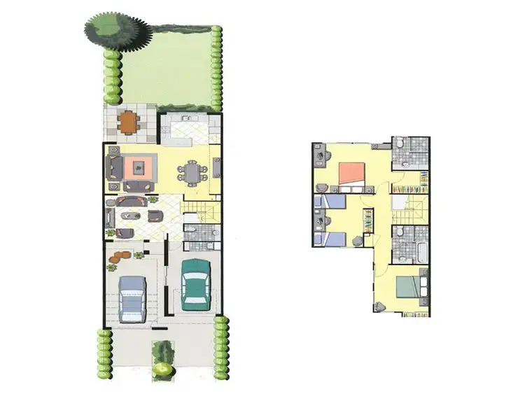 Floorplan of Homely townhouse listing, 73/2 Catalina Way, Upper Coomera QLD 4209