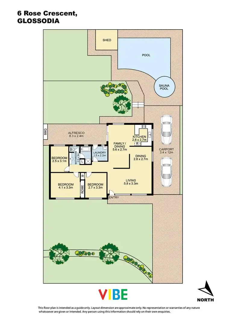 Floorplan of Homely house listing, 6 Rose Crescent, Glossodia NSW 2756