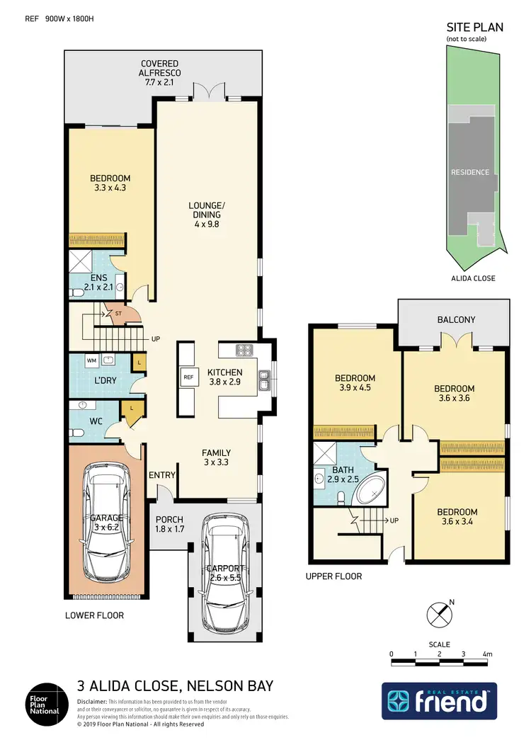 Floorplan of Homely house listing, 3 Alida Close, Nelson Bay NSW 2315