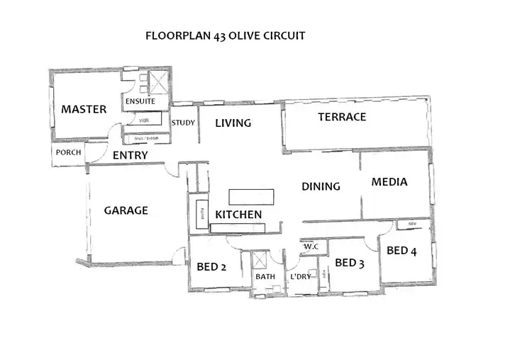 Floorplan of Homely house listing, 43 Olive Circuit, Caloundra West QLD 4551