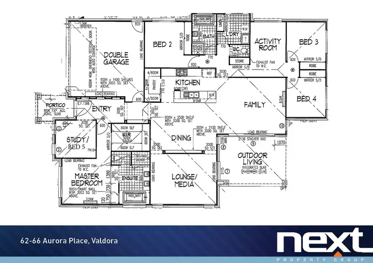 Floorplan of Homely house listing, 62-66 Aurora Place, Valdora QLD 4561