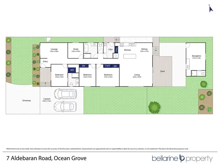 Floorplan of Homely house listing, 7 Aldebaran Road, Ocean Grove VIC 3226