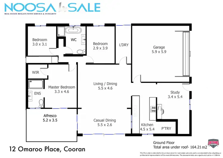 Floorplan of Homely house listing, 12 Omaroo Place, Cooran QLD 4569
