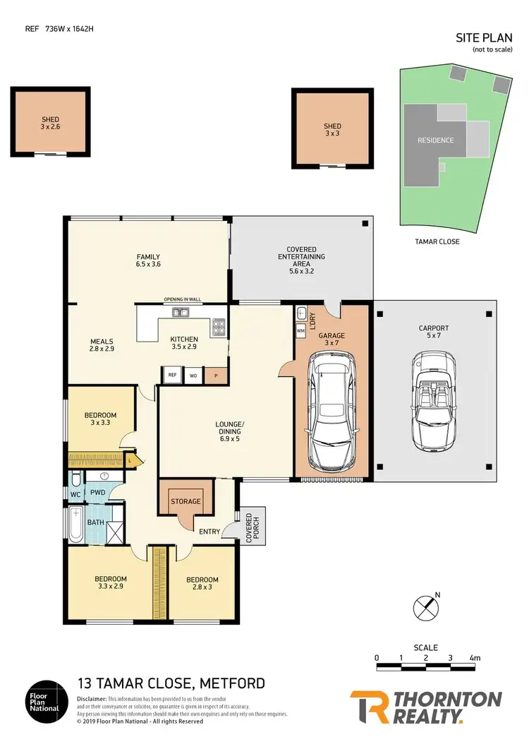 Floorplan of Homely house listing, 13 Tamar Close, Metford NSW 2323