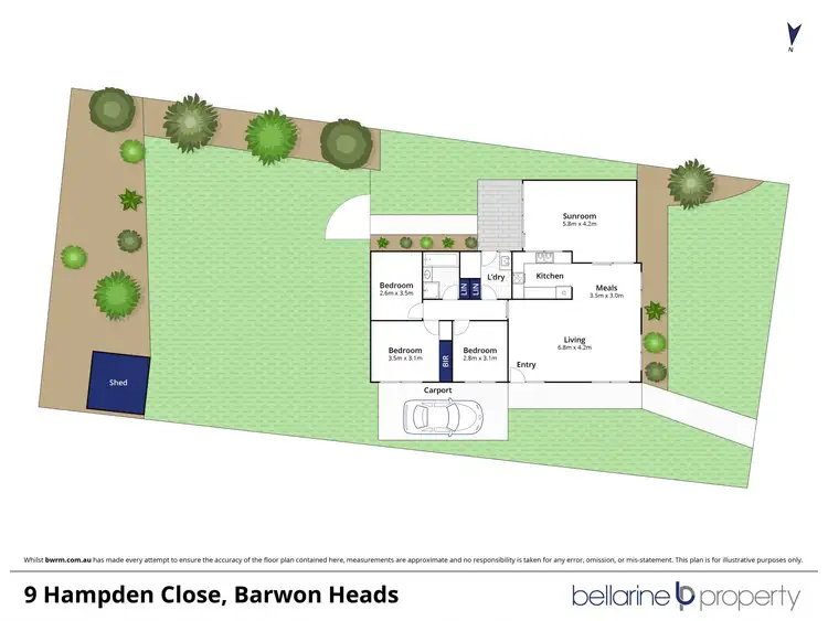 Floorplan of Homely house listing, 9 Hampden Close, Barwon Heads VIC 3227