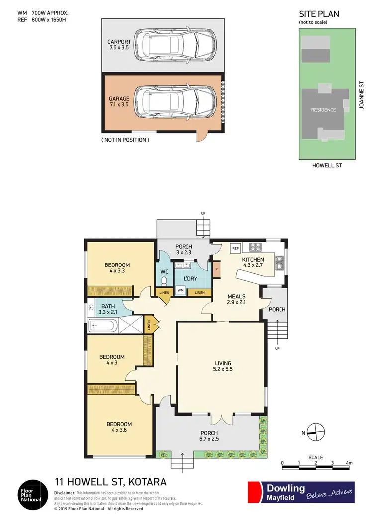 Floorplan of Homely house listing, 11 Howell Street, Kotara NSW 2289