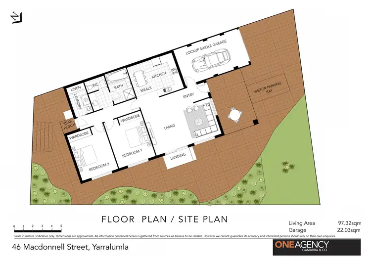 Floorplan of Homely townhouse listing, 46 MacDonnell Street, Yarralumla ACT 2600
