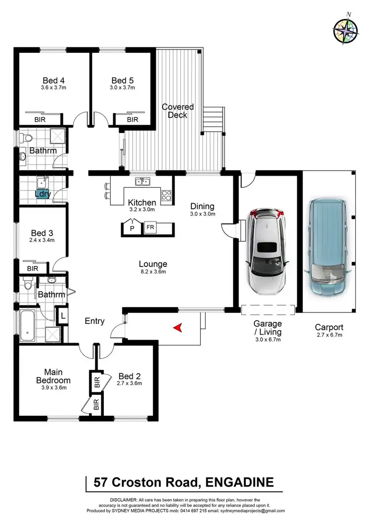 Floorplan of Homely house listing, 57 Croston Road, Engadine NSW 2233