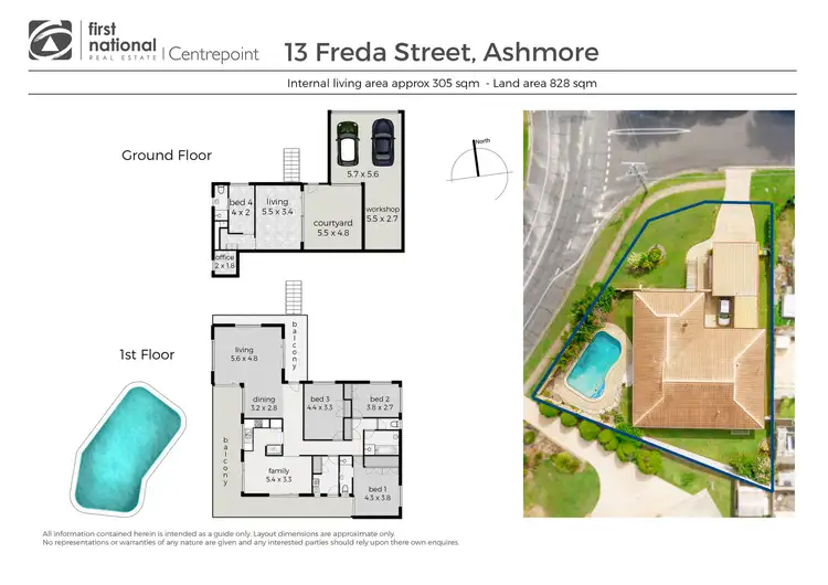 Floorplan of Homely house listing, 13 FREDA STREET, Ashmore QLD 4214