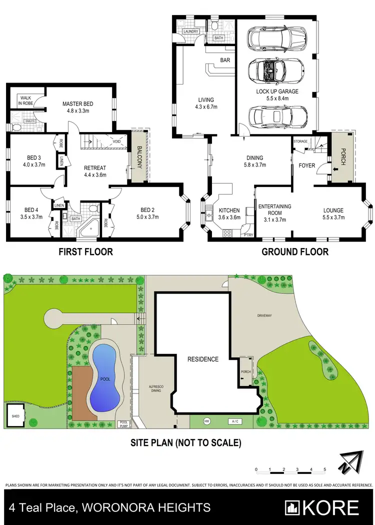 Floorplan of Homely house listing, 4 Teal Place, Woronora Heights NSW 2233