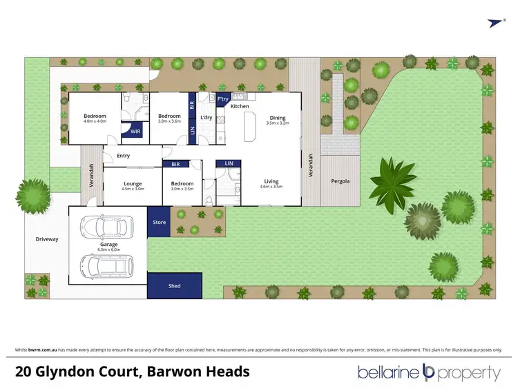 Floorplan of Homely house listing, 20 Glyndon Court, Barwon Heads VIC 3227