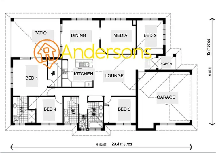Floorplan of Homely house listing, 4 Cove Crt, Wongaling Beach QLD 4852