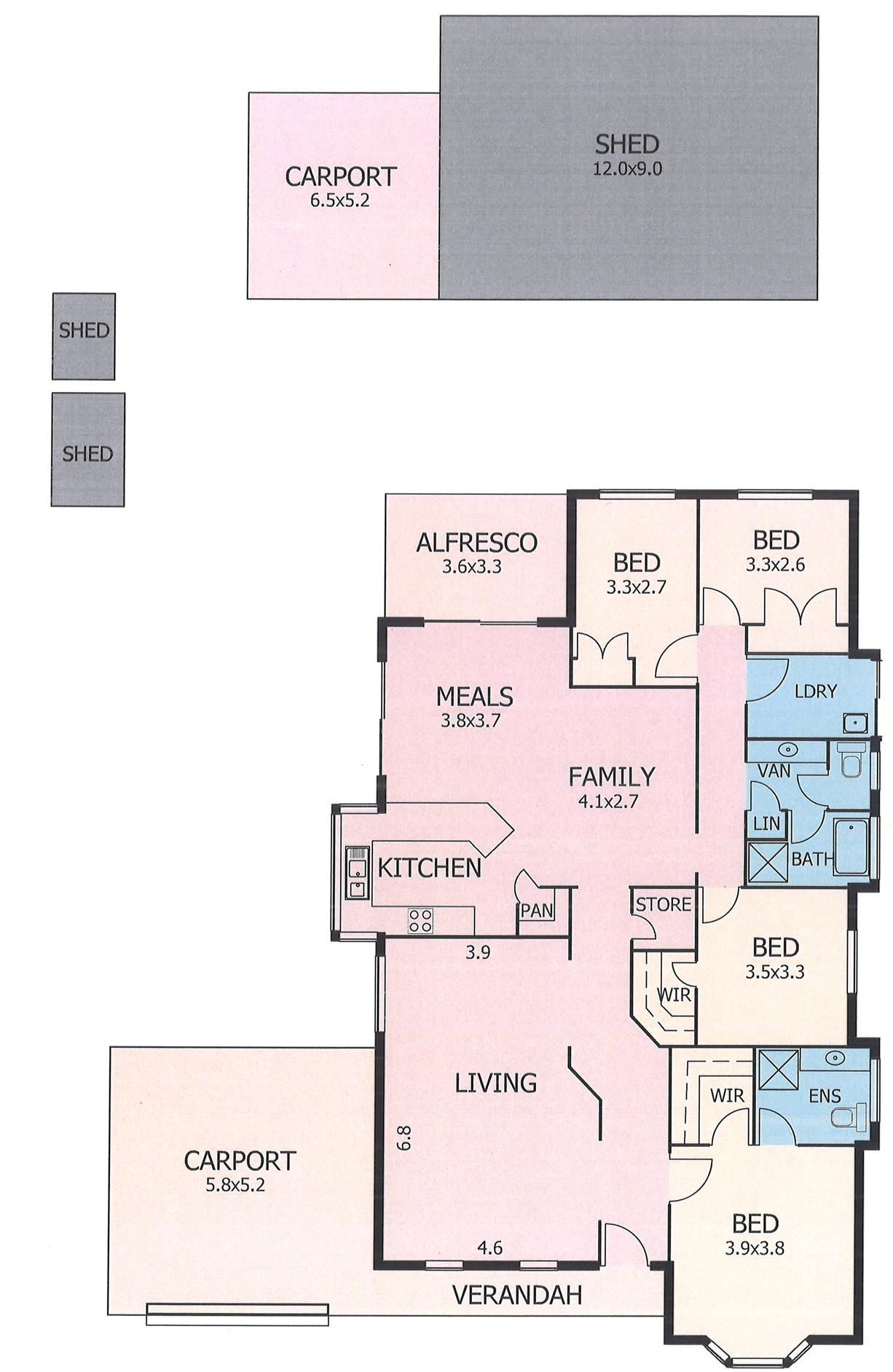 Floorplan of Homely house listing, 3 Campbell Drive, Murray Bridge SA 5253