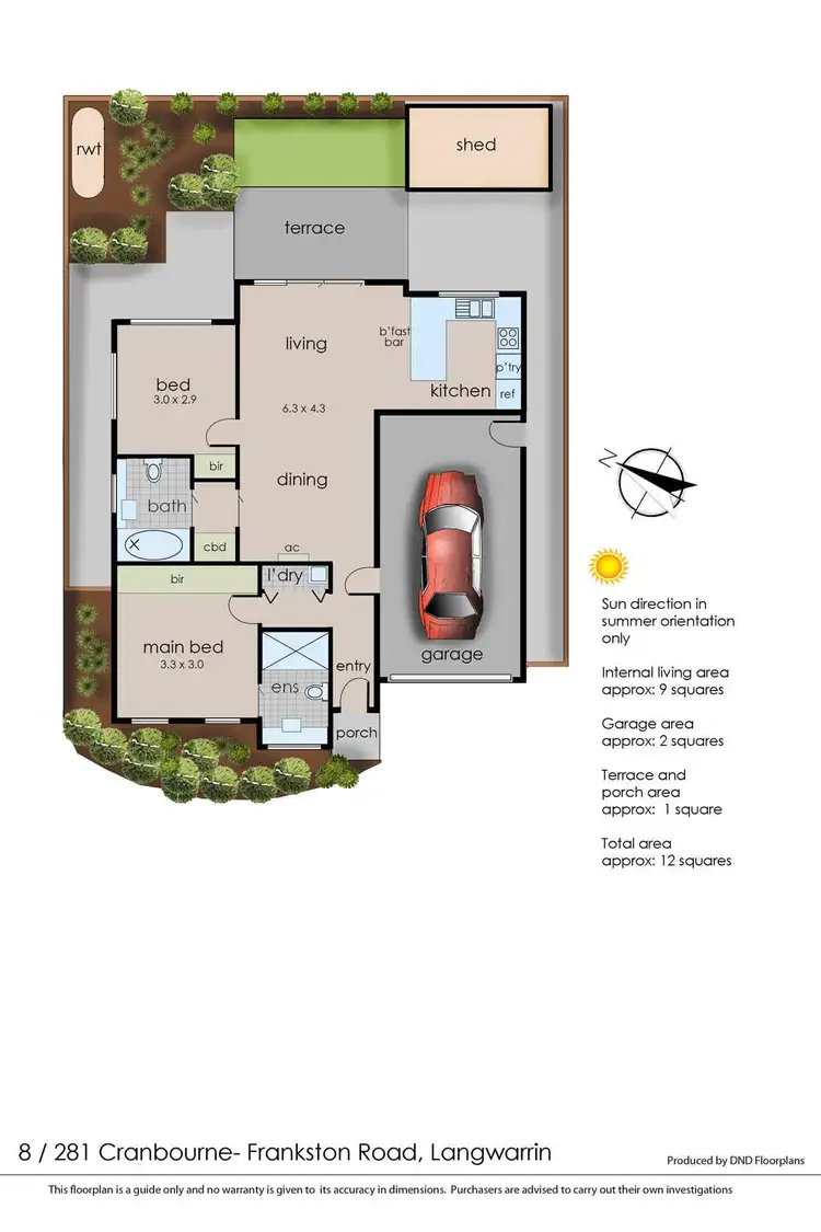 Floorplan of Homely unit listing, 8/281 Cranbourne-Frankston Road, Langwarrin VIC 3910