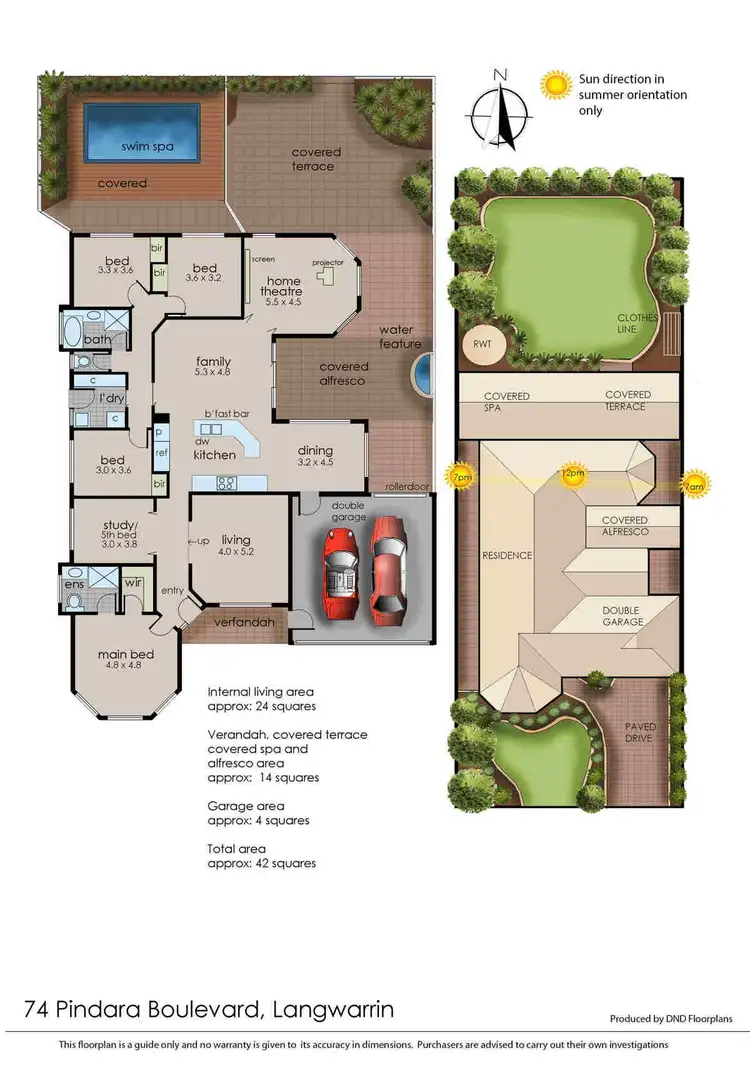 Floorplan of Homely house listing, 74 Pindara Boulevard, Langwarrin VIC 3910