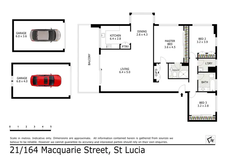 Floorplan of Homely unit listing, 21/164 Macquarie Street, St Lucia QLD 4067