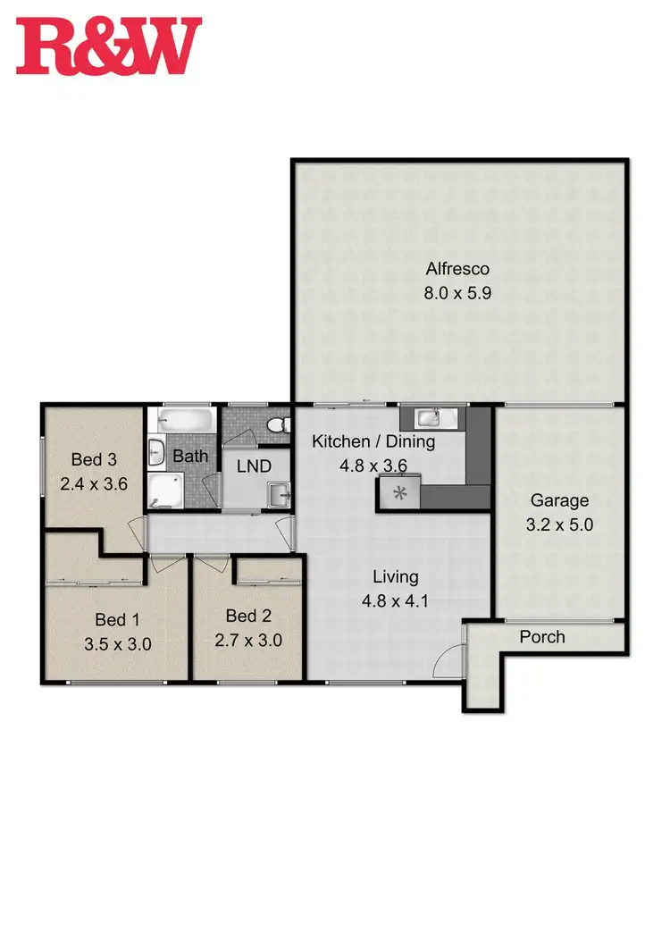 Floorplan of Homely house listing, 4 Piper Way, Narellan NSW 2567