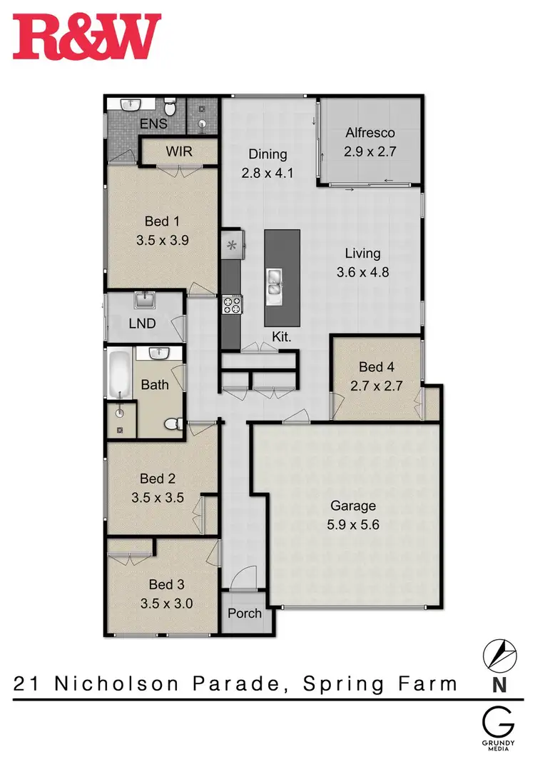 Floorplan of Homely house listing, 21 Nicholson Parade, Spring Farm NSW 2570
