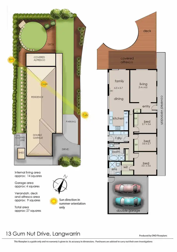Floorplan of Homely house listing, 13 Gum Nut Drive, Langwarrin VIC 3910