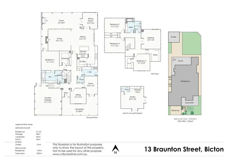 Floorplan of Homely house listing, 13 Braunton Street, Bicton WA 6157