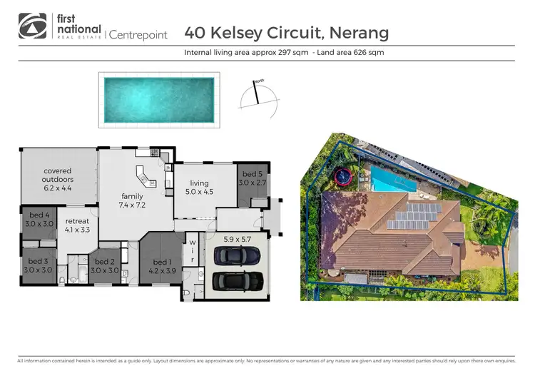 Floorplan of Homely house listing, 40 Kelsey Circuit, Nerang QLD 4211