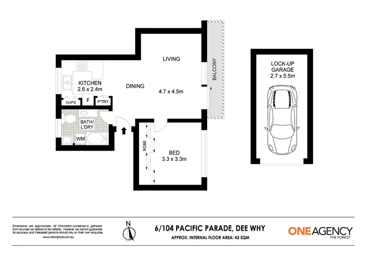 Floorplan of Homely apartment listing, 6/104 Pacific Parade, Dee Why NSW 2099