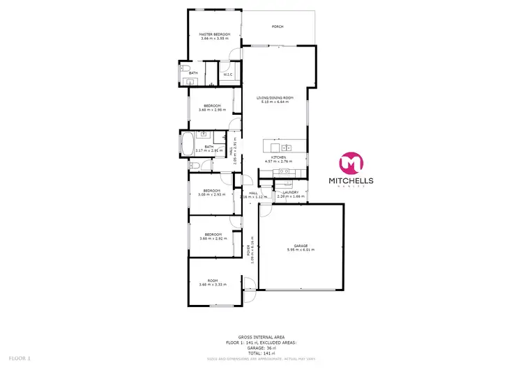 Floorplan of Homely house listing, 57 Halcyon Drive, Wondunna QLD 4655