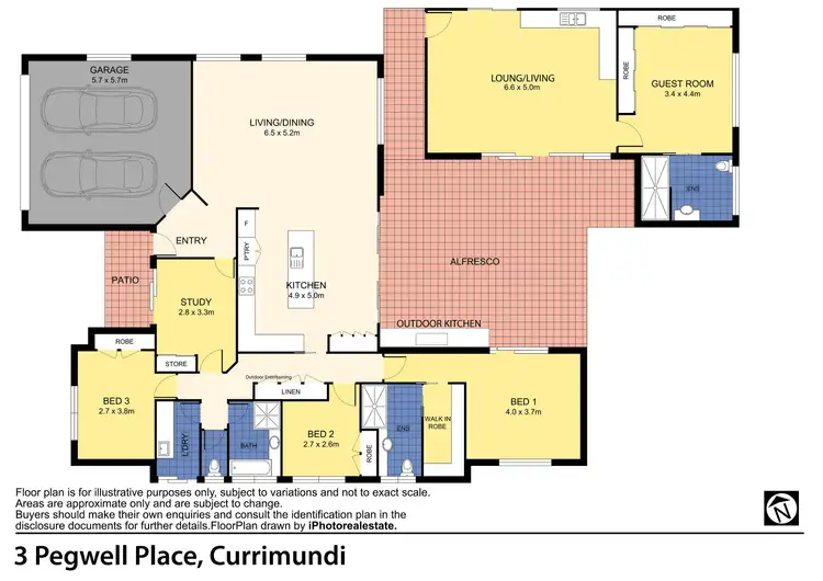 Floorplan of Homely house listing, 3 Pegwell Place, Currimundi QLD 4551