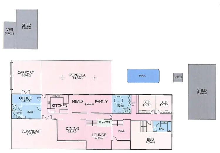 Floorplan of Homely house listing, 119-121 Mitchell Ave, Murray Bridge SA 5253
