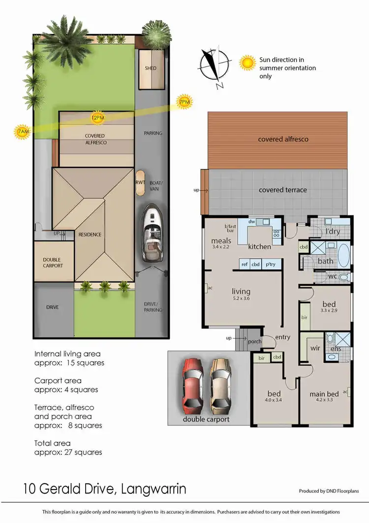 Floorplan of Homely house listing, 10 Gerald Drive, Langwarrin VIC 3910