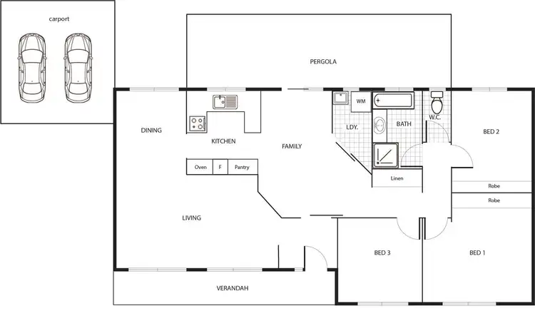 Floorplan of Homely house listing, 65 Balfour Crescent, Wanniassa ACT 2903