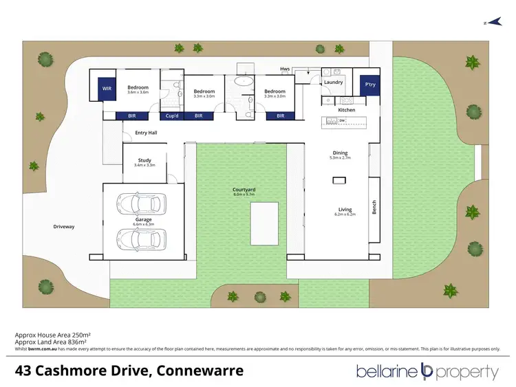 Floorplan of Homely house listing, 43 Cashmore Drive, Connewarre VIC 3227