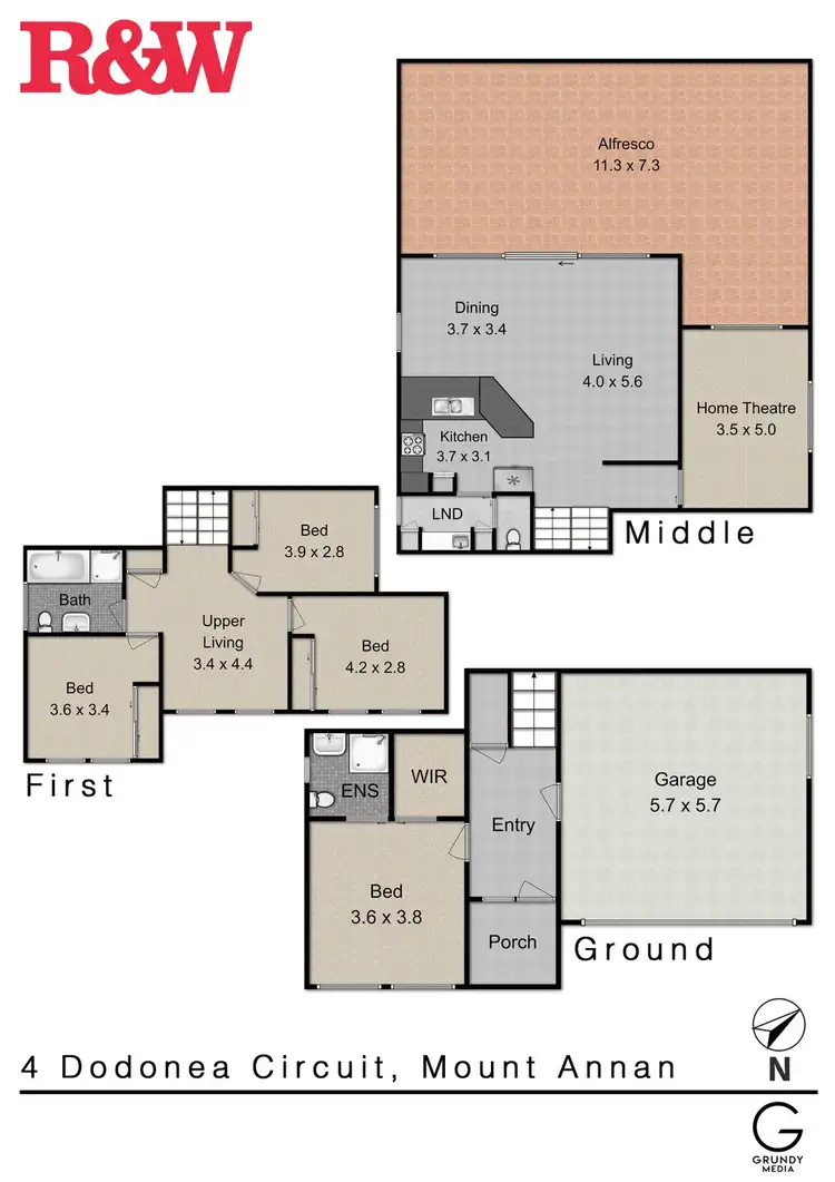 Floorplan of Homely house listing, 4 Dodonea Circuit, Mount Annan NSW 2567