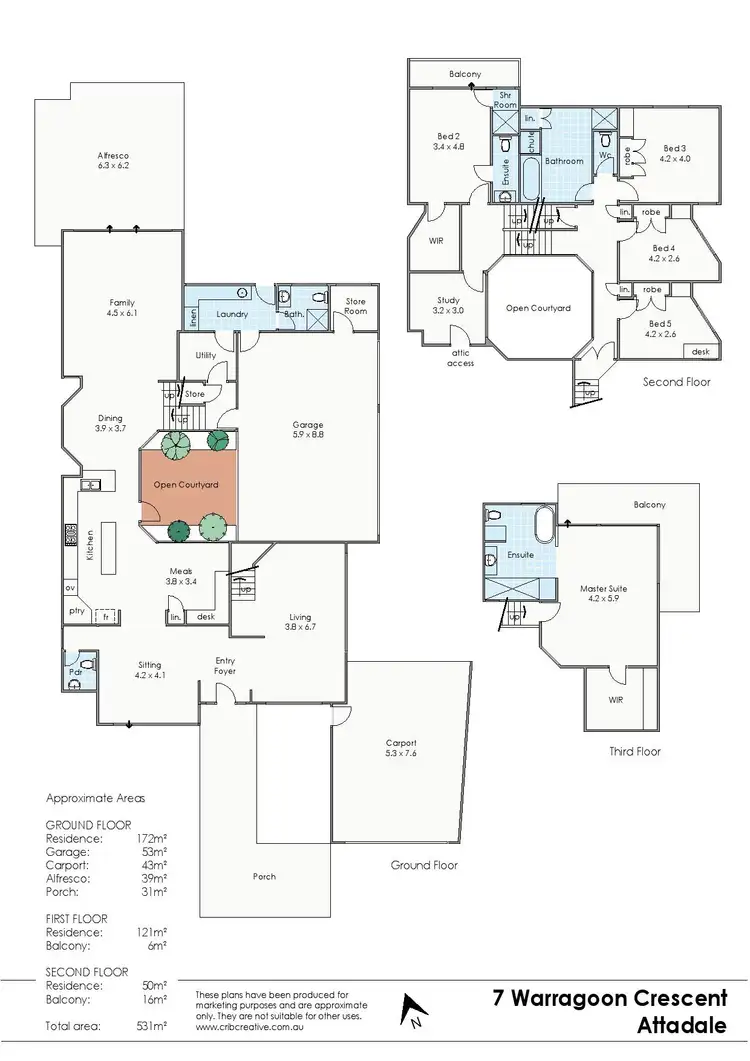 Floorplan of Homely house listing, 7 Warragoon Cres, Attadale WA 6156