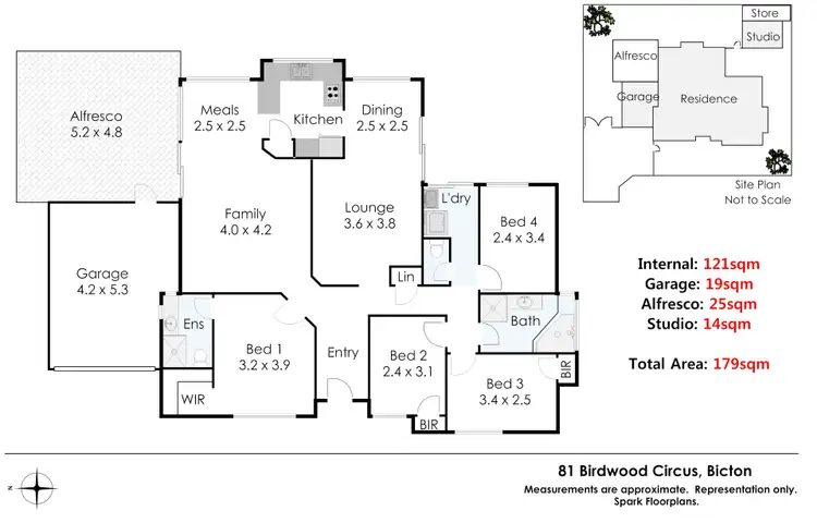 Floorplan of Homely house listing, 81a Birdwood Circus, Bicton WA 6157