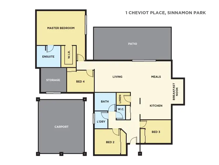 Floorplan of Homely house listing, 1 Cheviot Place, Sinnamon Park QLD 4073