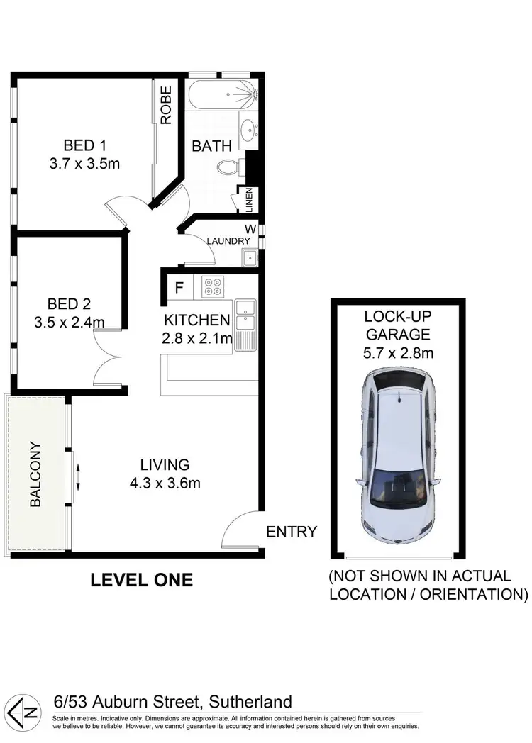Floorplan of Homely apartment listing, 6/53 Auburn Street, Sutherland NSW 2232