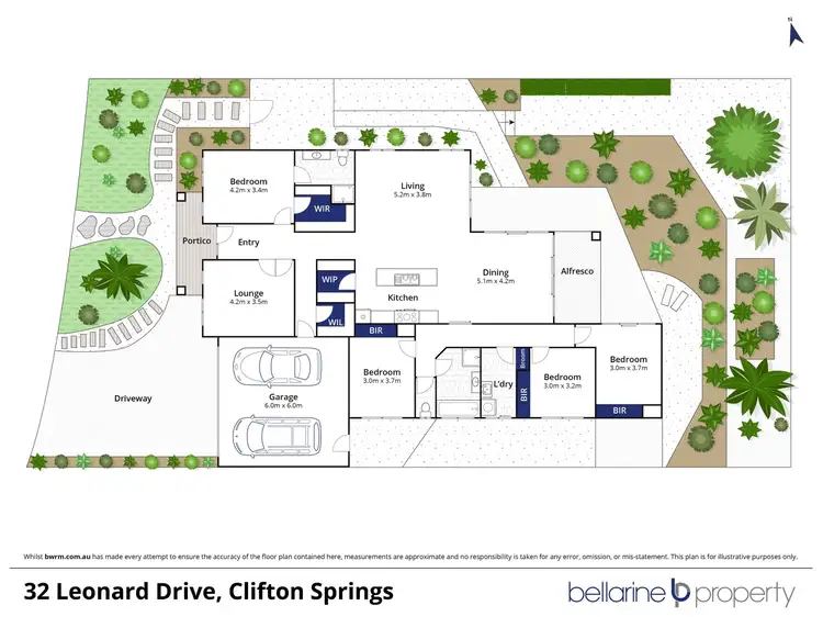 Floorplan of Homely house listing, 32 Leonard Drive, Clifton Springs VIC 3222