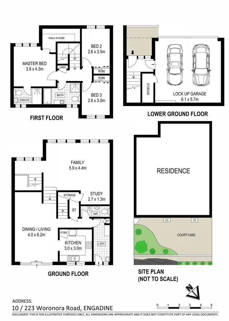 Floorplan of Homely townhouse listing, 10/223 Woronora Road, Engadine NSW 2233