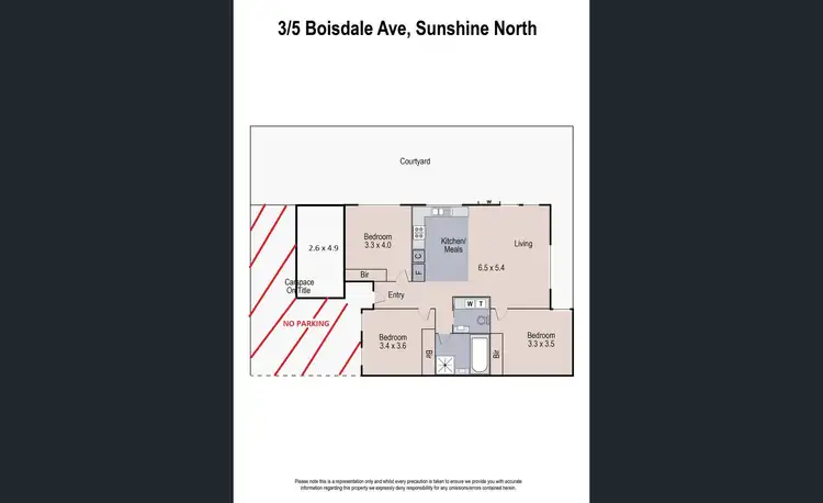 Floorplan of Homely unit listing, 3/5 Boisdale Avenue, Sunshine North VIC 3020