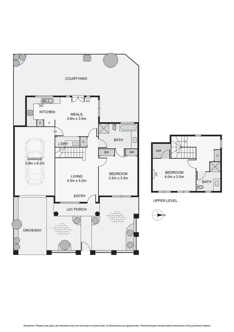 Floorplan of Homely townhouse listing, 1/1 Elstone Court, Niddrie VIC 3042