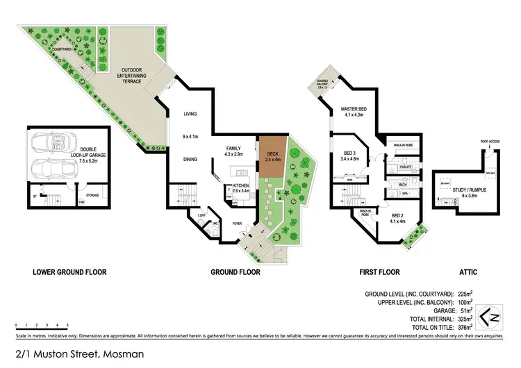 Floorplan of Homely townhouse listing, 2/1 Muston Street, Mosman NSW 2088