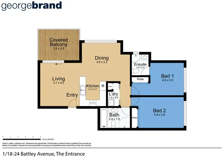 Floorplan of Homely apartment listing, 1/18-24 Battley Avenue, The Entrance NSW 2261