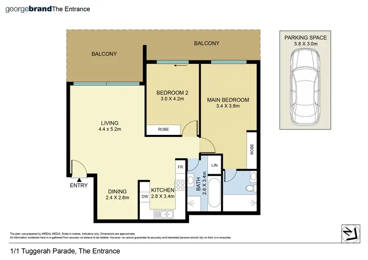 Floorplan of Homely apartment listing, 1/1 Tuggerah Parade, The Entrance NSW 2261